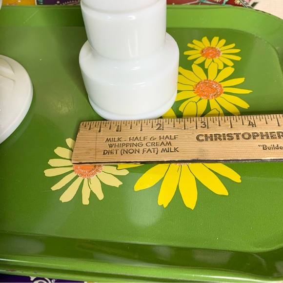 Deco Milk Glass Vase and Compote - Picture 5 of 9